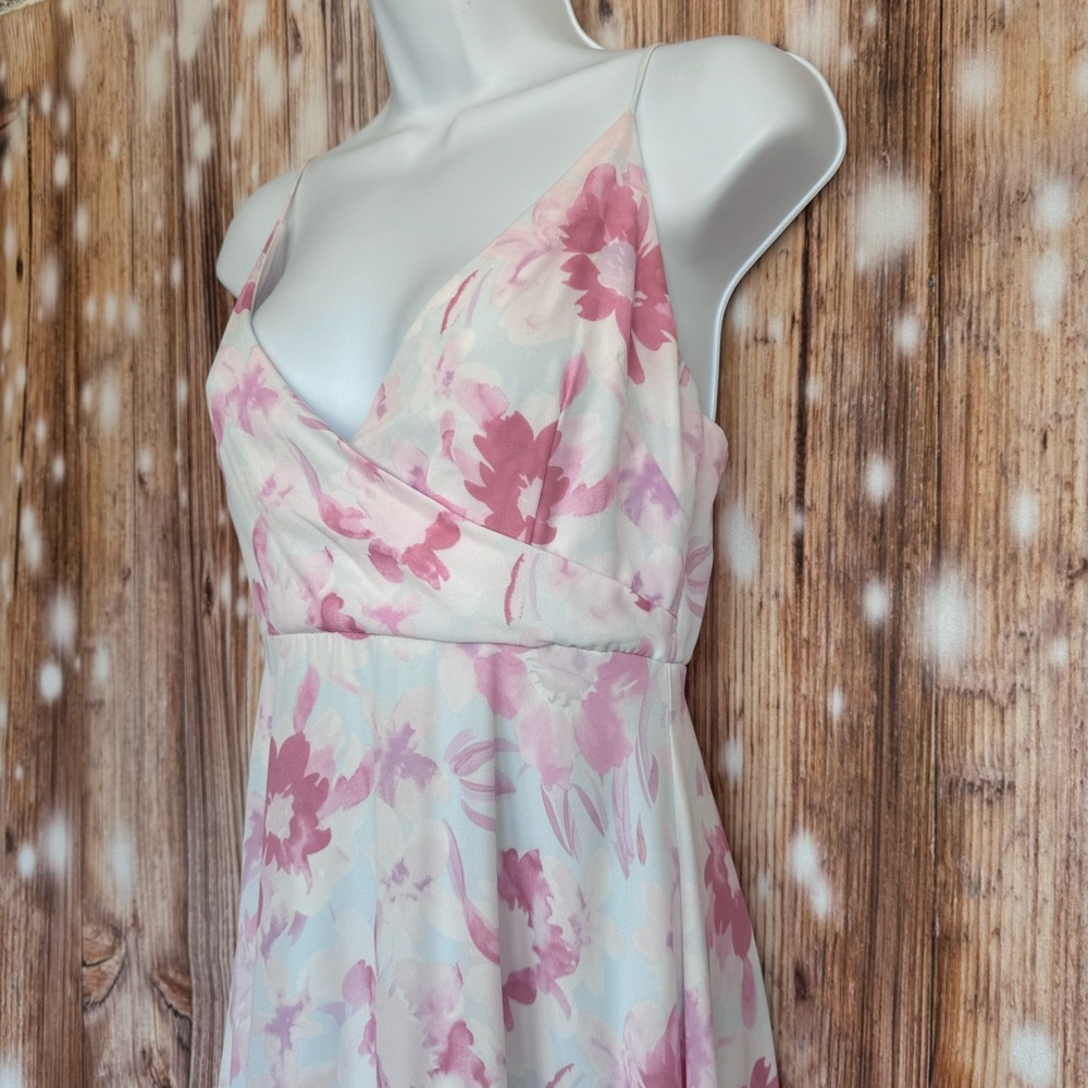 Lulu's Watercolor Wonderland Pink Floral Print Maxi Dress - Picture 6 of 14